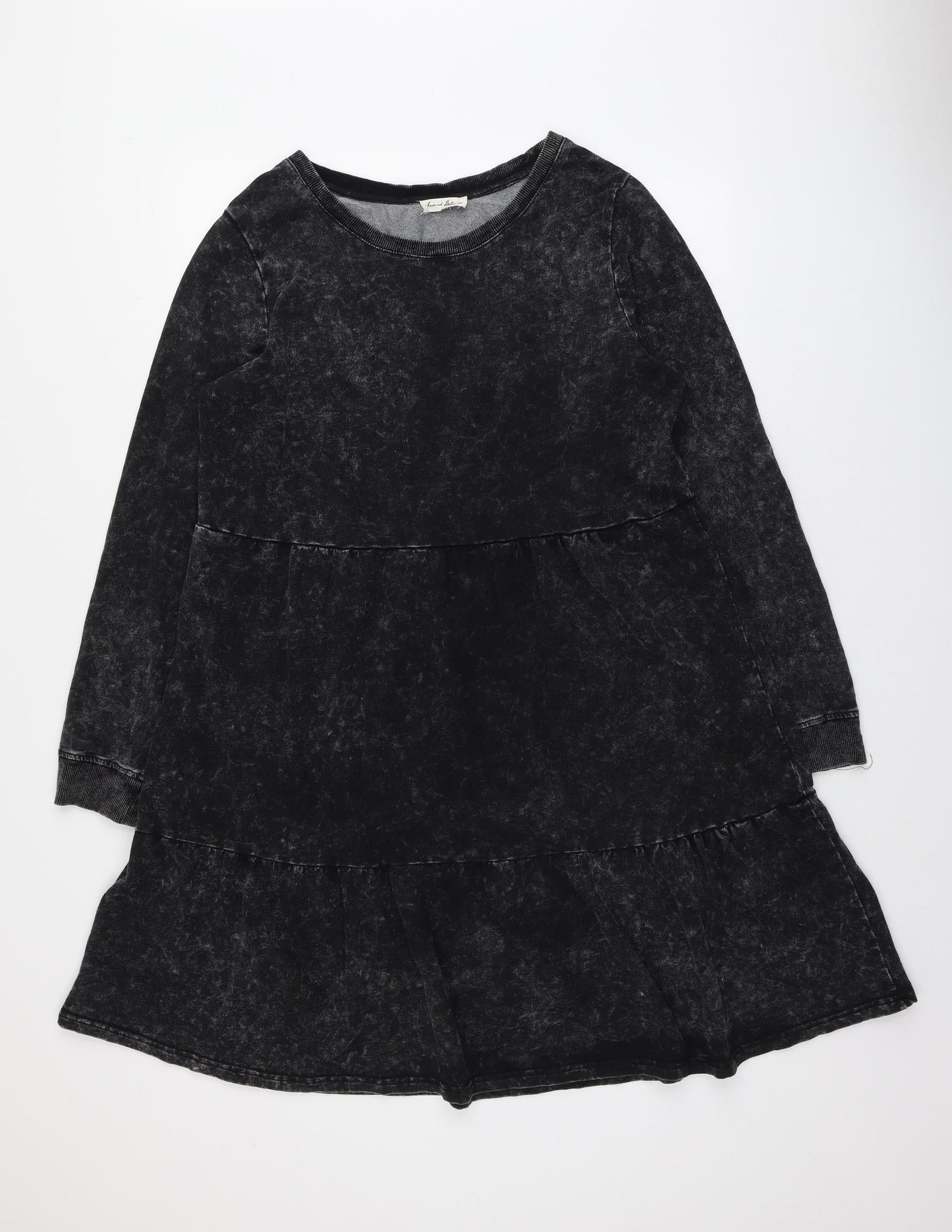 Love and... Womens Black  Cotton Trapeze & Swing  Size 10  Round Neck