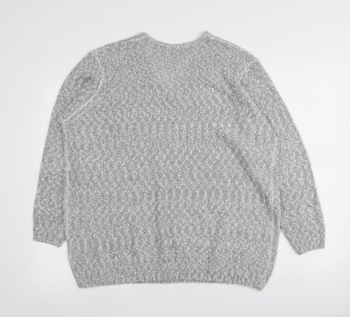 Womens UK Size XL Isle Grey Pullover Jumper