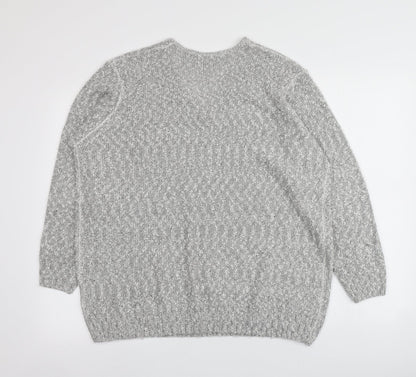 Womens UK Size XL Isle Grey Pullover Jumper