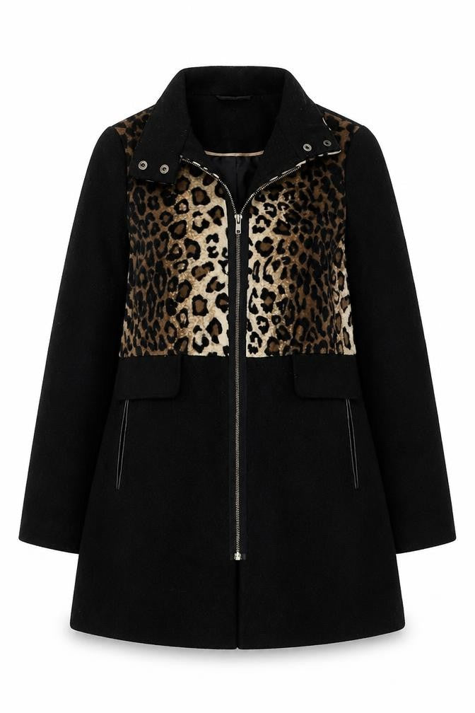 Womens UK Size 8 Atmosphere Black Overcoat