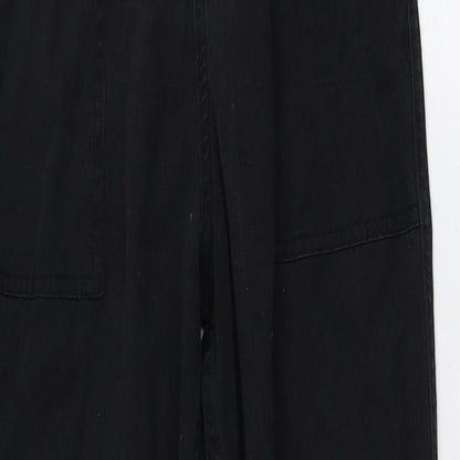 Womens UK Size 34 Topshop Regular Fit  Black Trousers