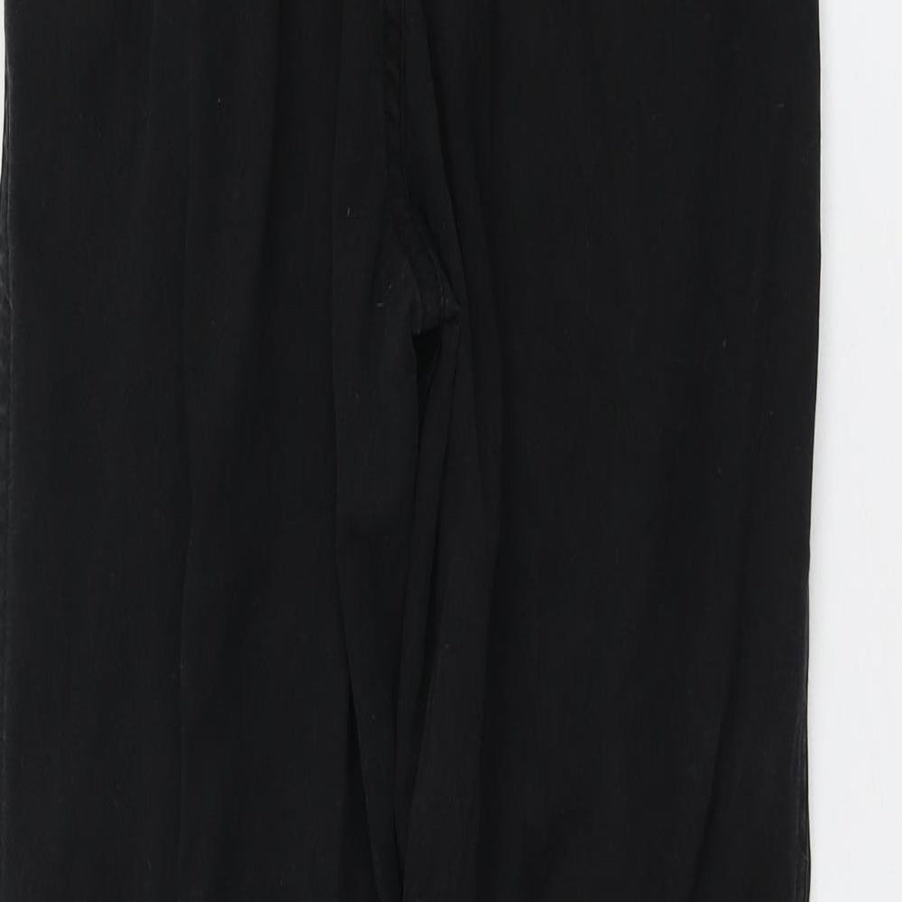 Womens UK Size 34 Topshop Regular Fit  Black Trousers