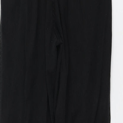 Womens UK Size 34 Topshop Regular Fit  Black Trousers
