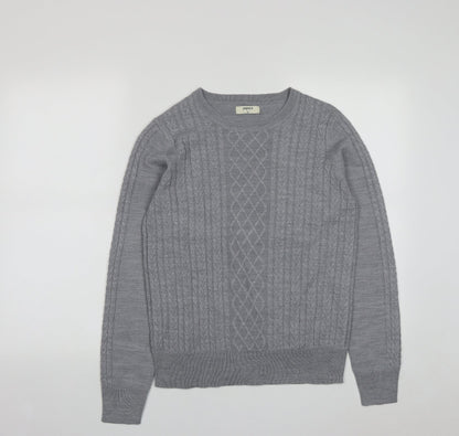 Womens UK Size 10 Papaya Grey Pullover Jumper