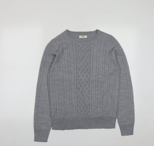 Womens UK Size 10 Papaya Grey Pullover Jumper