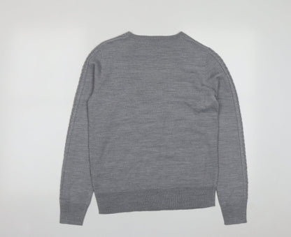 Womens UK Size 10 Papaya Grey Pullover Jumper