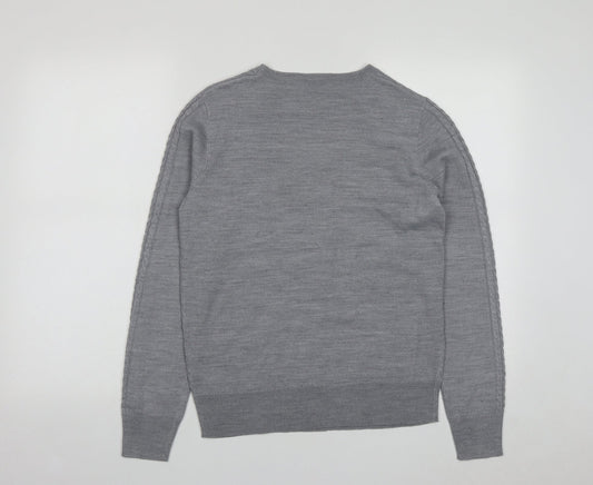 Womens UK Size 10 Papaya Grey Pullover Jumper