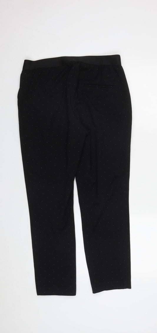 Womens UK Size 12 H&M Regular Fit  Black Trousers