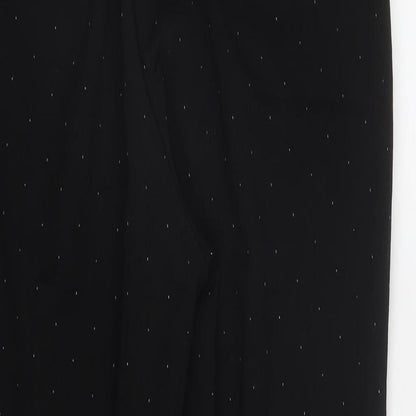 Womens UK Size 12 H&M Regular Fit  Black Trousers