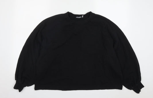 Womens UK Size 10 ASOS Black Pullover Sweatshirt