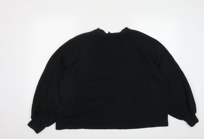 Womens UK Size 10 ASOS Black Pullover Sweatshirt
