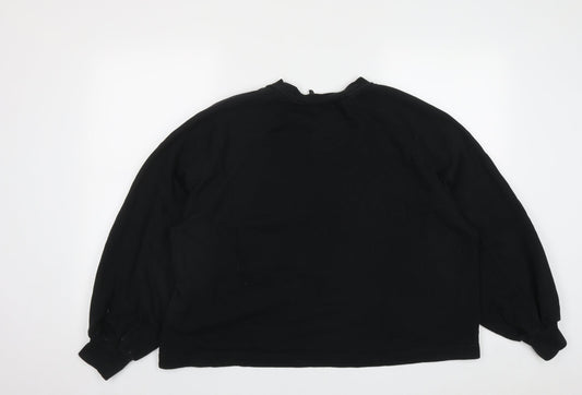 Womens UK Size 10 ASOS Black Pullover Sweatshirt