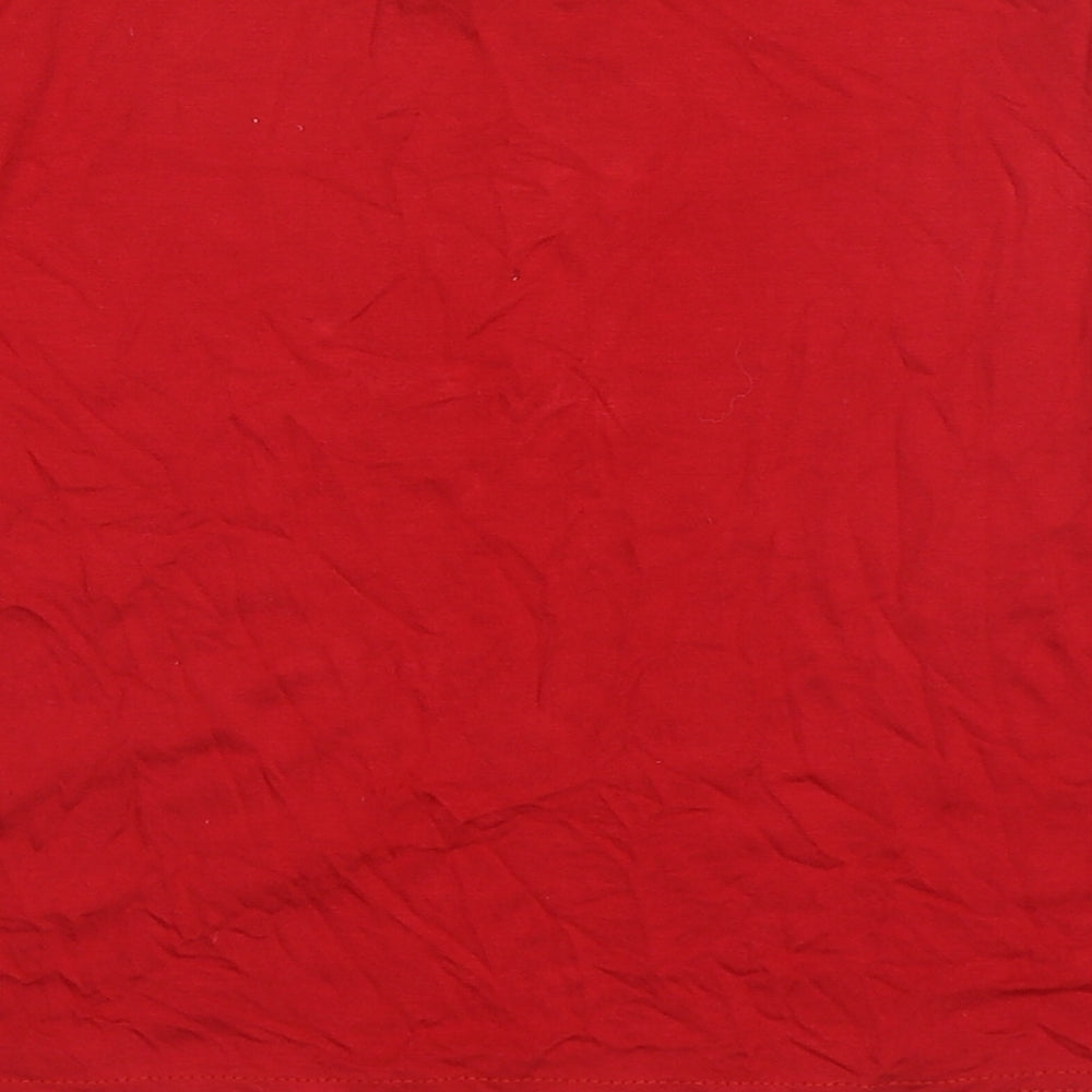 PRETTYLITTLETHING Womens Red  Viscose A-Line Skirt Size 6