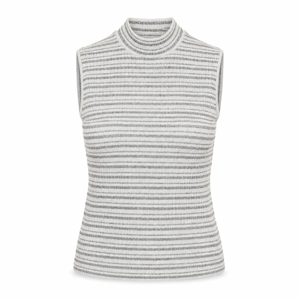 Womens UK Size 8 New Look Grey Basic Tank