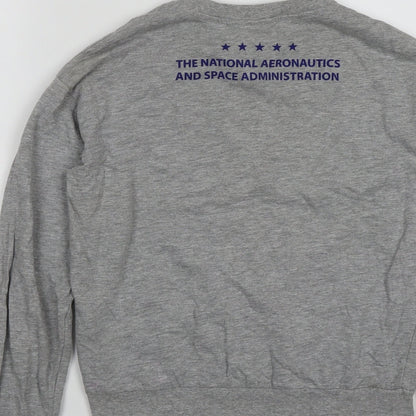 H&M Womens Grey  Cotton Pullover Sweatshirt Size XS   - NASA