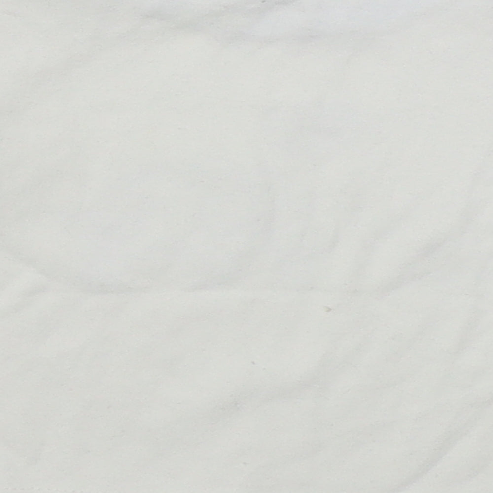 Watch Me Grow Baby White  100% Cotton Basic T-Shirt Size 3-6 Months Round Neck Button