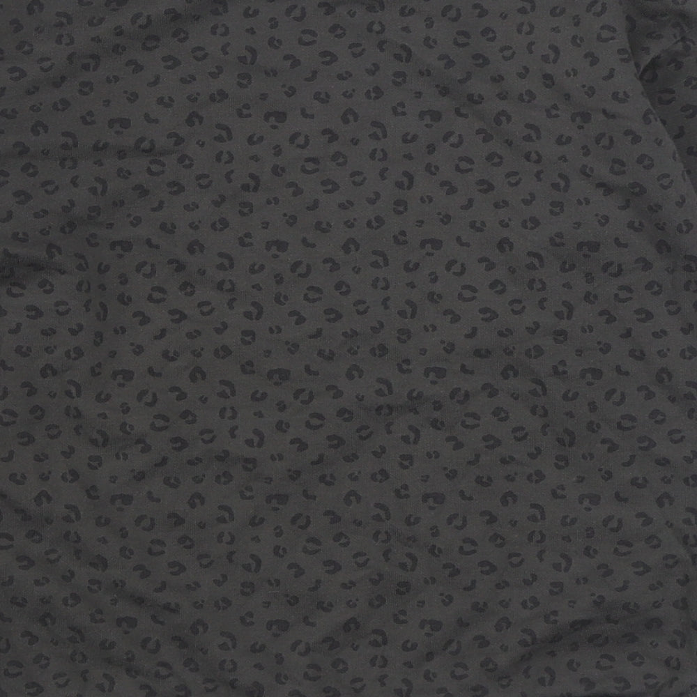 Primark Girls Grey Animal Print Cotton Pullover Sweatshirt Size 10-11 Years  Pullover