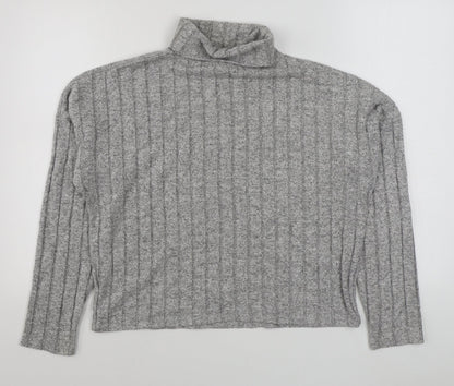 Womens UK Size L New Look Grey Pullover Jumper