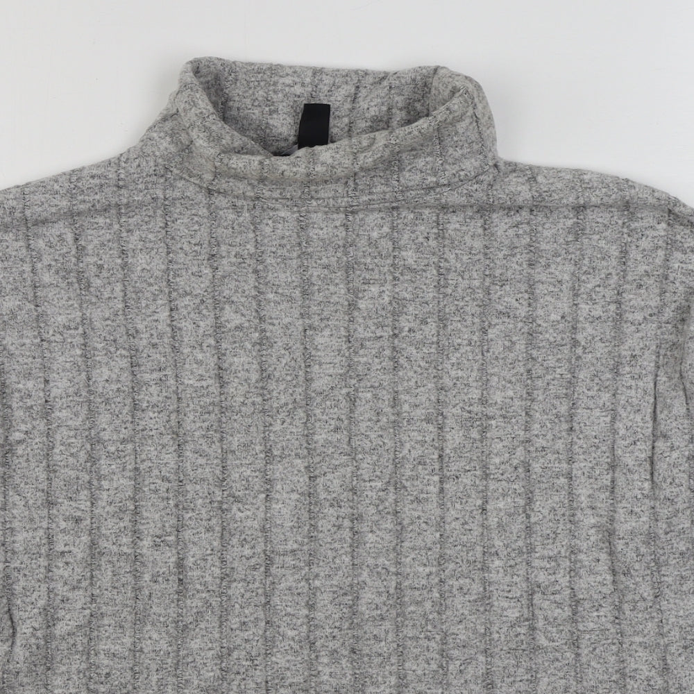 Womens UK Size L New Look Grey Pullover Jumper