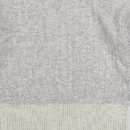 Primark Womens Purple Round Neck  Acrylic Pullover Jumper Size M