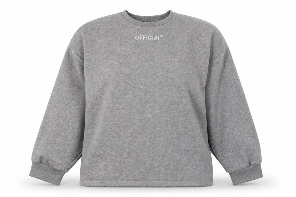 Womens UK Size 8 Boohoo Grey Pullover Sweatshirt