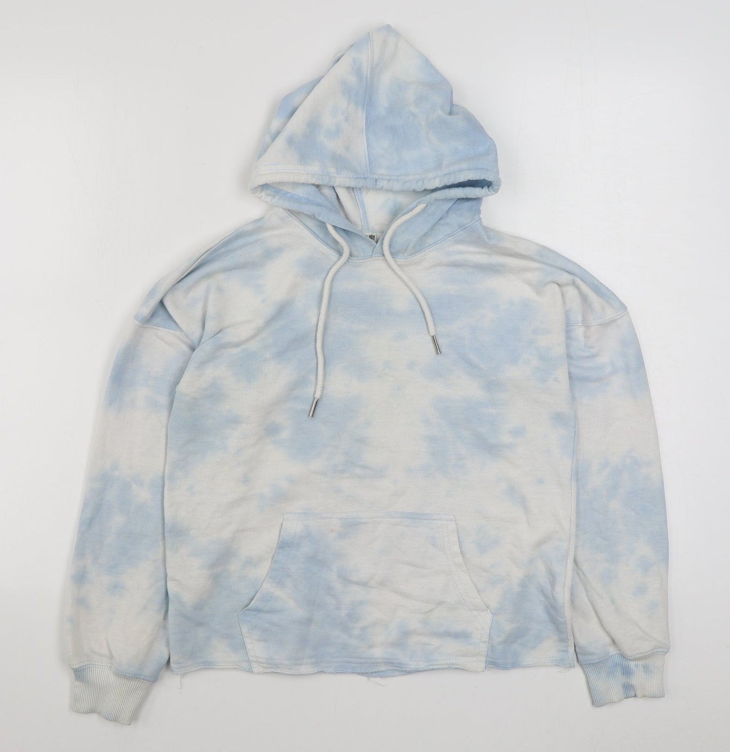 Jollie & Joy Womens Blue  Cotton Pullover Hoodie Size S  Pullover