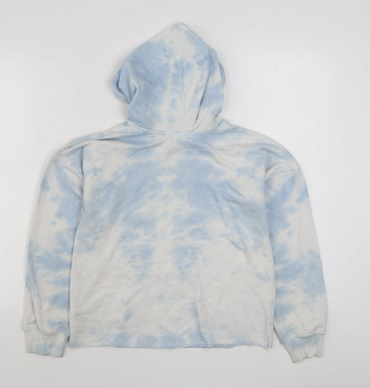 Jollie & Joy Womens Blue  Cotton Pullover Hoodie Size S  Pullover