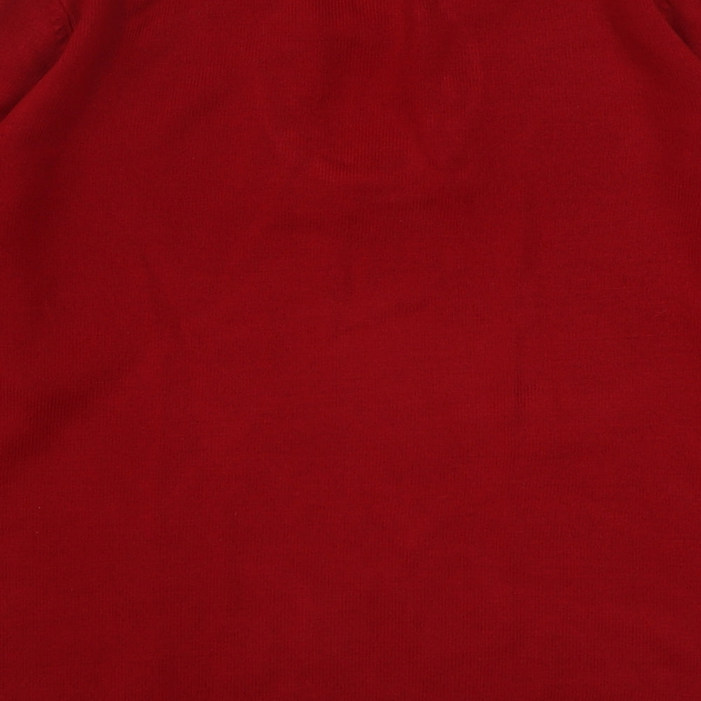 Womens UK Size 14 Marks and Spencer Red Pullover Jumper