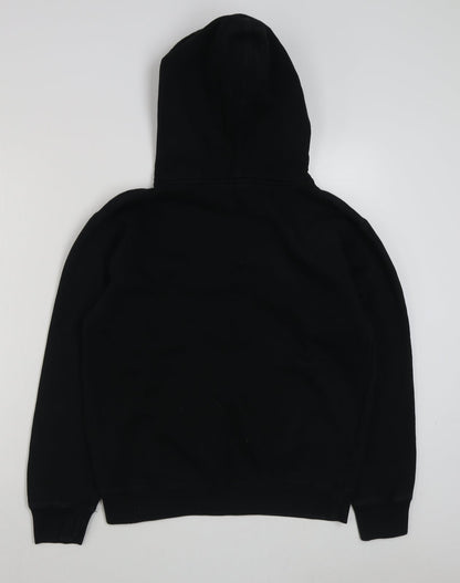 Jake Miller Mens Black  Cotton Pullover Hoodie Size XS