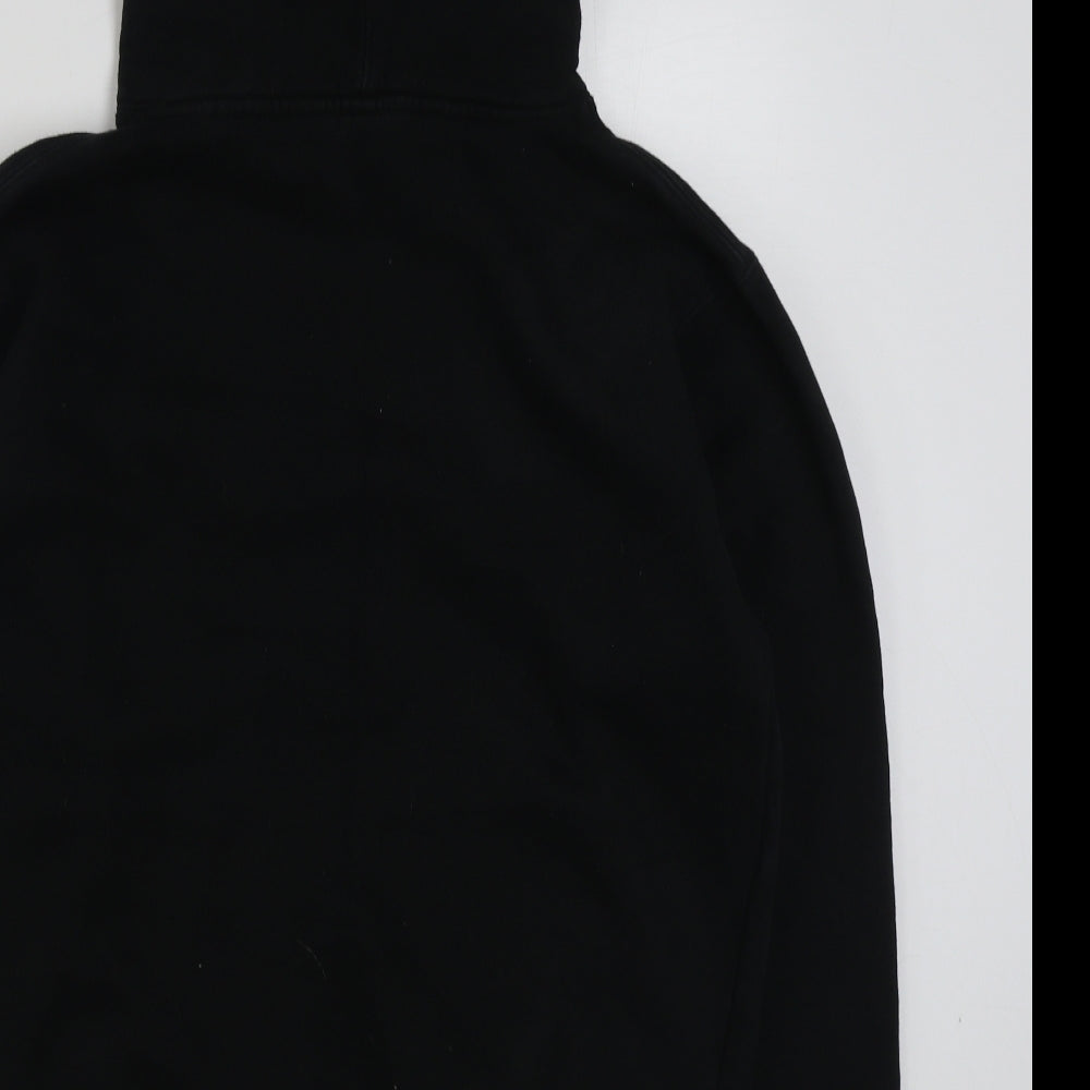 Jake Miller Mens Black  Cotton Pullover Hoodie Size XS