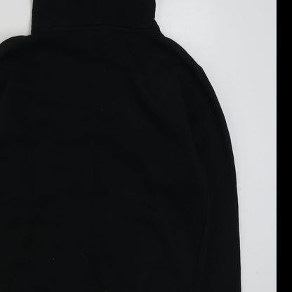 Jake Miller Mens Black  Cotton Pullover Hoodie Size XS