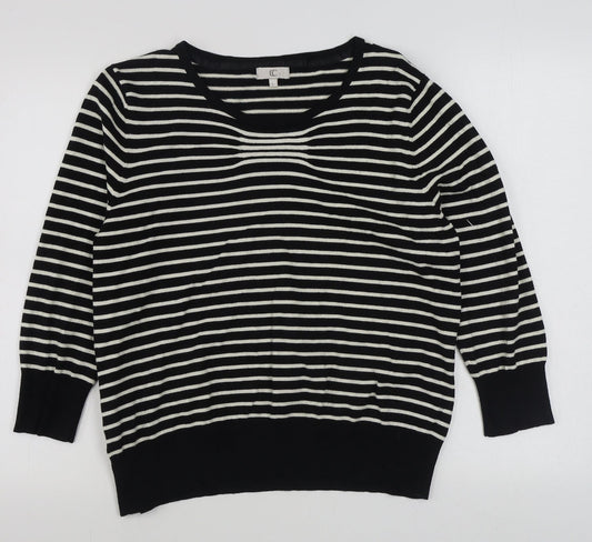Womens UK Size L CC Black Pullover Jumper