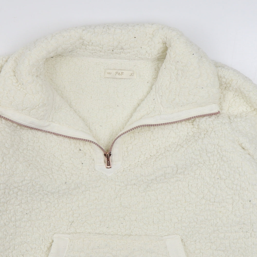 F&F Womens White   Jacket  Size XS  Zip