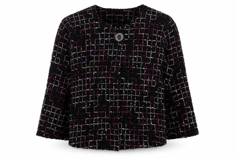 Womens UK Size 16 Saloos Purple Cardigan Jumper