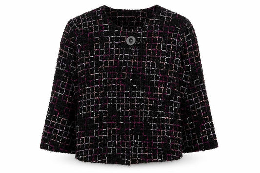 Womens UK Size 16 Saloos Purple Cardigan Jumper