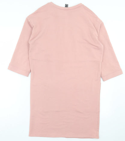 Atmosphere Womens Pink  Polyester Jumper Dress  Size 8  Crew Neck Pullover