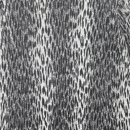 Damart Womens Black Geometric  Jacket Blazer Size 16  Hook & Eye