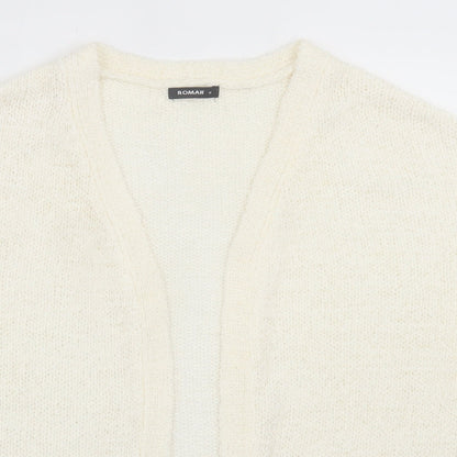 Womens UK Size 14 Roman Ivory Cardigan Jumper