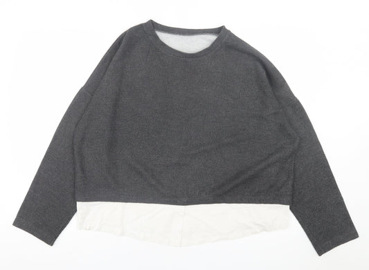 Womens UK Size 18 New Look Grey Pullover Jumper