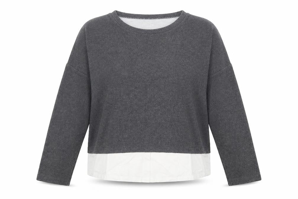 Womens UK Size 18 New Look Grey Pullover Jumper