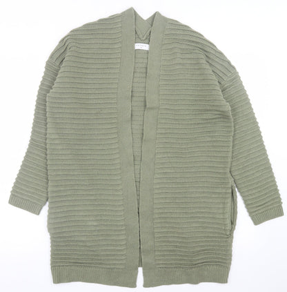 Womens UK Size S Papaya Green Cardigan Jumper