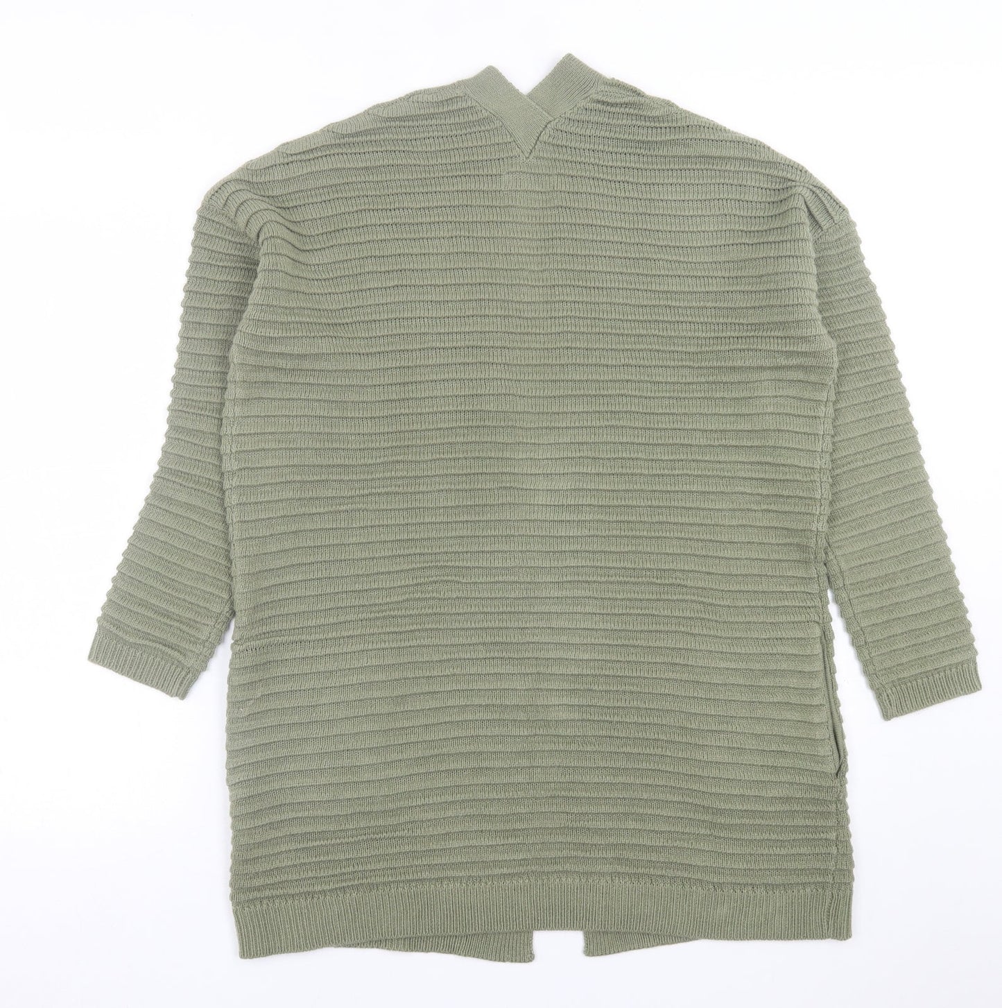 Womens UK Size S Papaya Green Cardigan Jumper