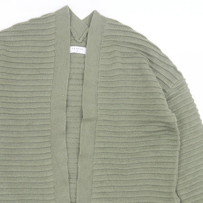 Womens UK Size S Papaya Green Cardigan Jumper
