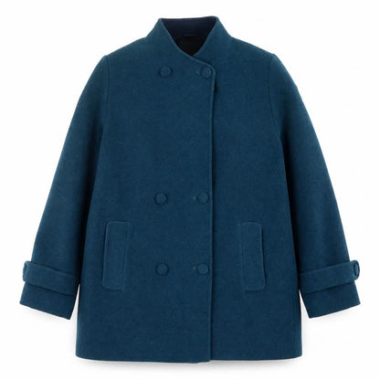 EWM Womens Green   Overcoat Coat Size 16  Button