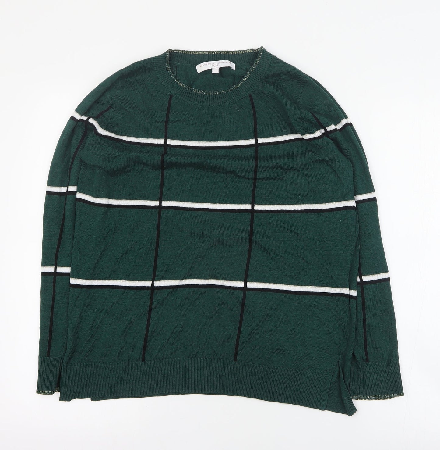 Womens UK Size 14 NEXT Green Pullover Jumper
