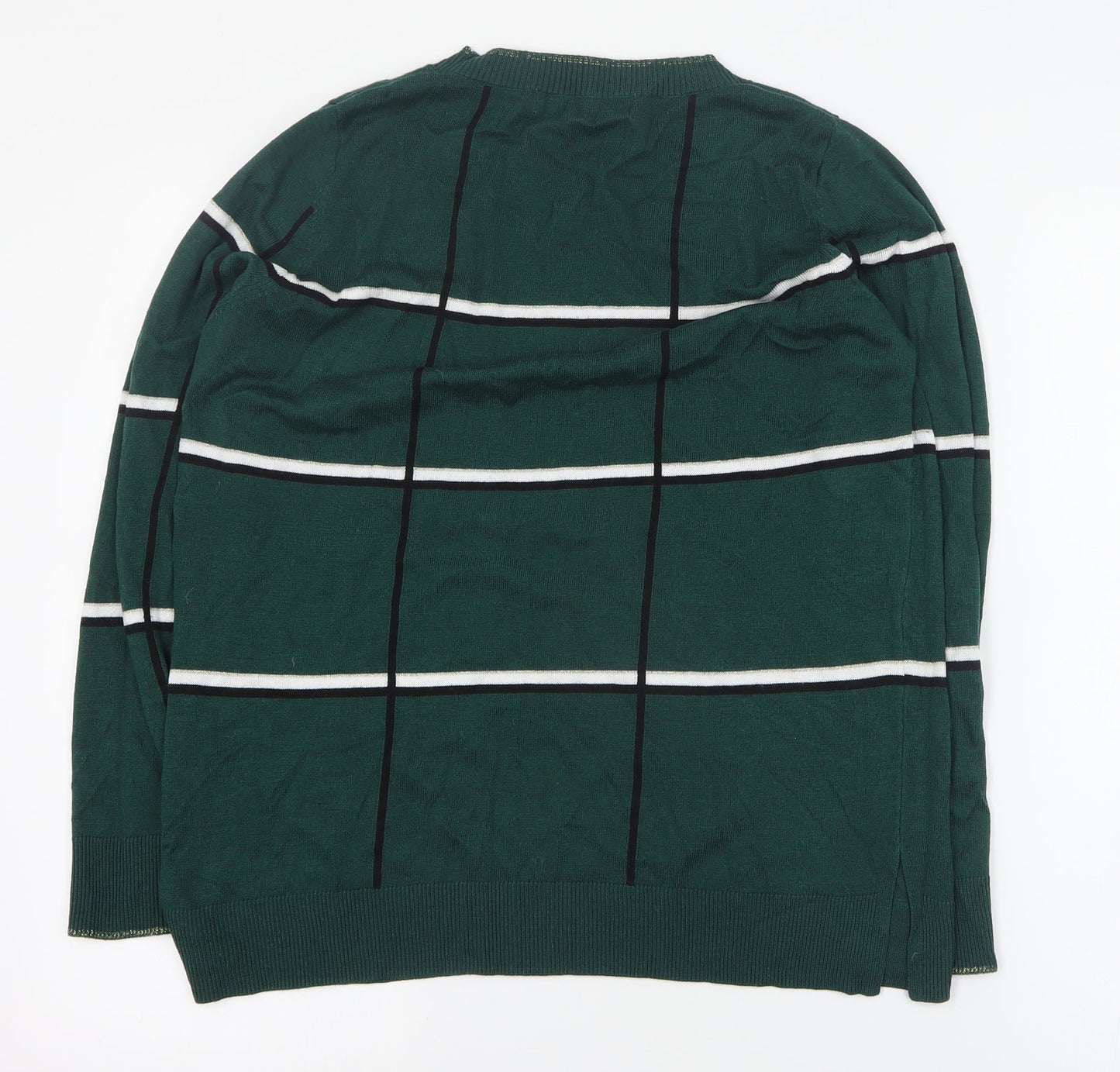 Womens UK Size 14 NEXT Green Pullover Jumper