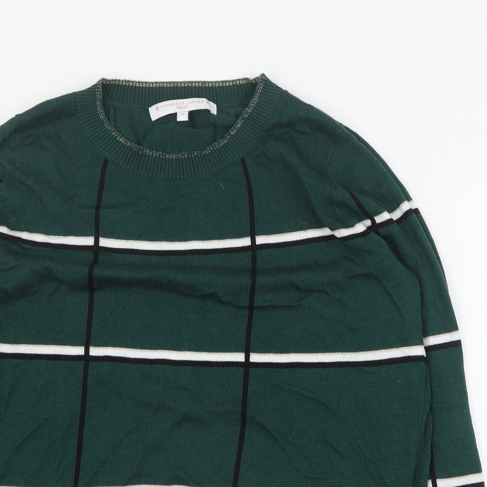 Womens UK Size 14 NEXT Green Pullover Jumper
