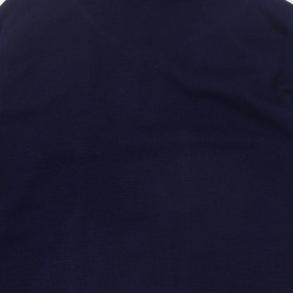 Lizzi Clarke Womens Blue Round Neck Striped Acrylic Pullover Jumper Size M   - M/L