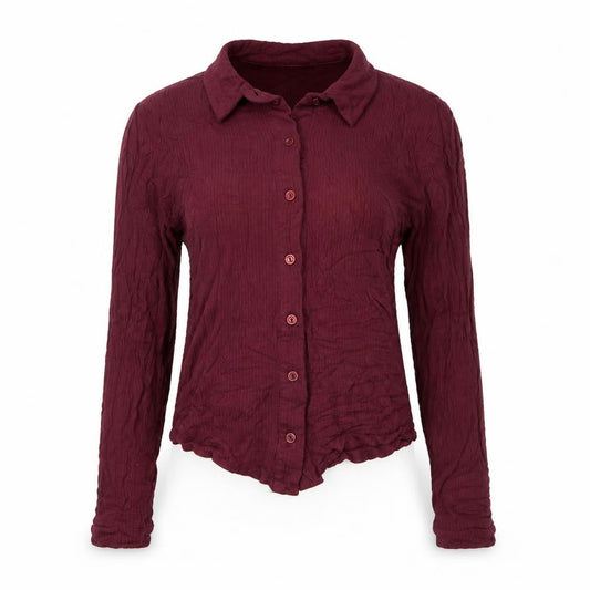 Womens UK Size XS Cooperative Red Basic Blouse