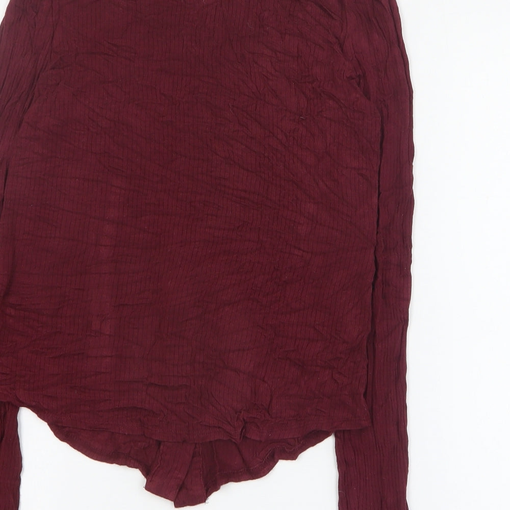 Womens UK Size XS Cooperative Red Basic Blouse